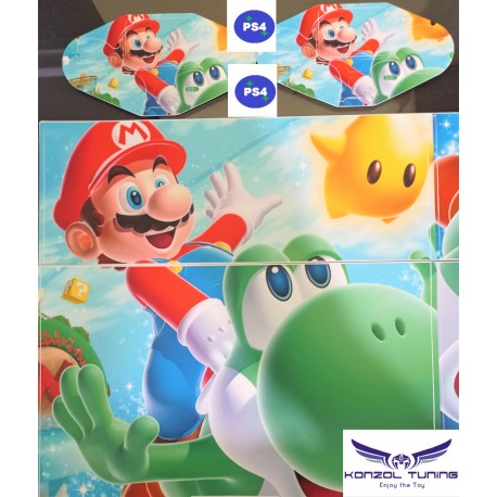 PS4 - Konzolra és kontrollerre - Matrica - Mario