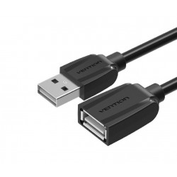  2.0 USB hosszabbító kábel 60Mb/S 100 cm  fekete