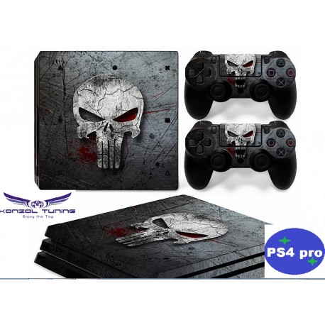 PS4 Pro Skin - Konzolra és kontrollerre -Skull