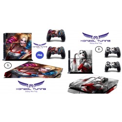 PS4 Skin - Konzolra és kontrollerre -Harley Quinn 