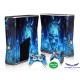 Xbox 360 - Konzolhoz és kontrollerhez - Matrica - Blue Skull